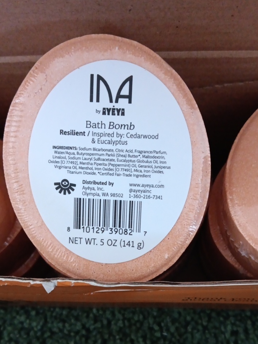 Ayeya Cedarwood & Eucalyptus Bath Bomb 5oz 10pk